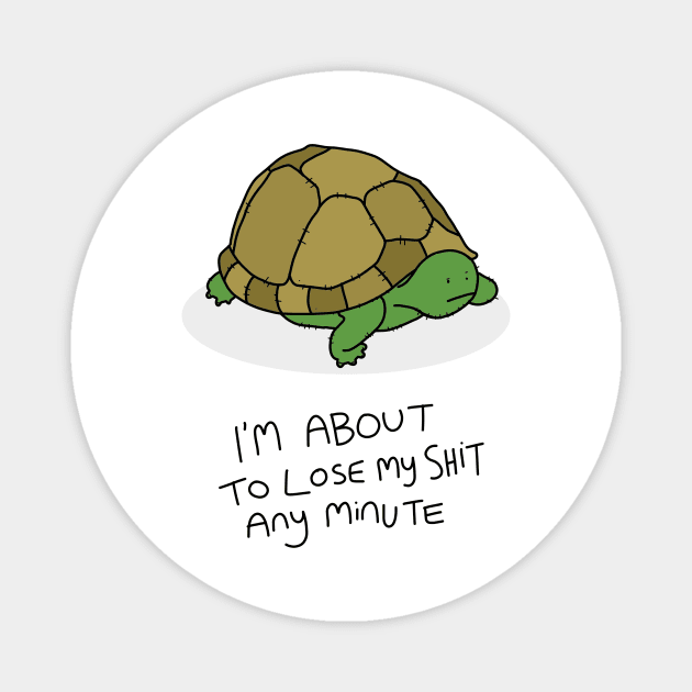 Grumpy Turtle Magnet by grumpyanimals